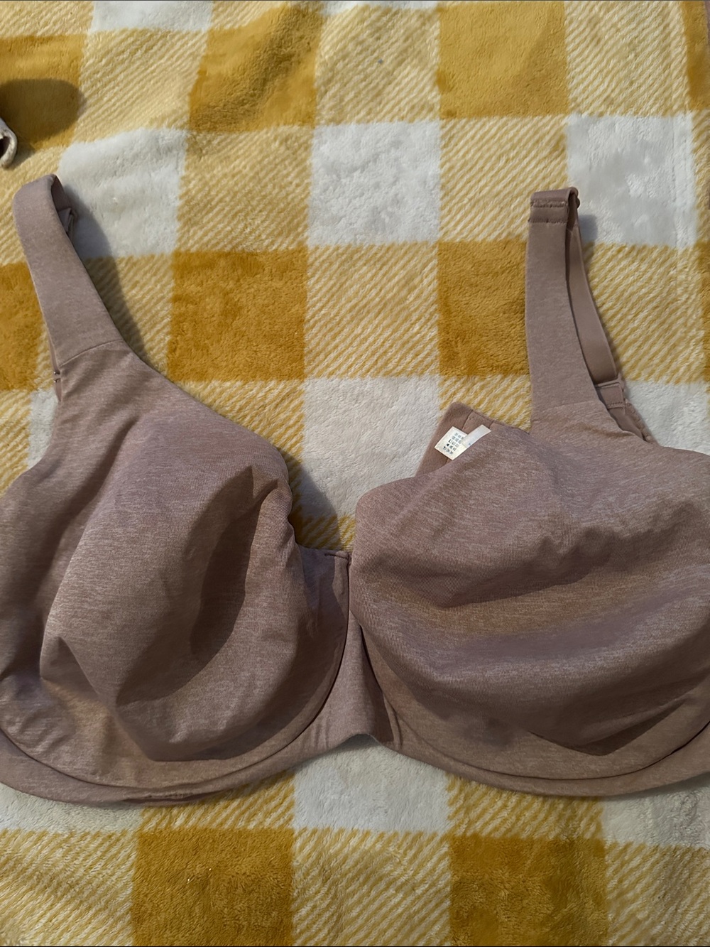 Everyday Support Full-Coverage Bra in Mauve Taupe